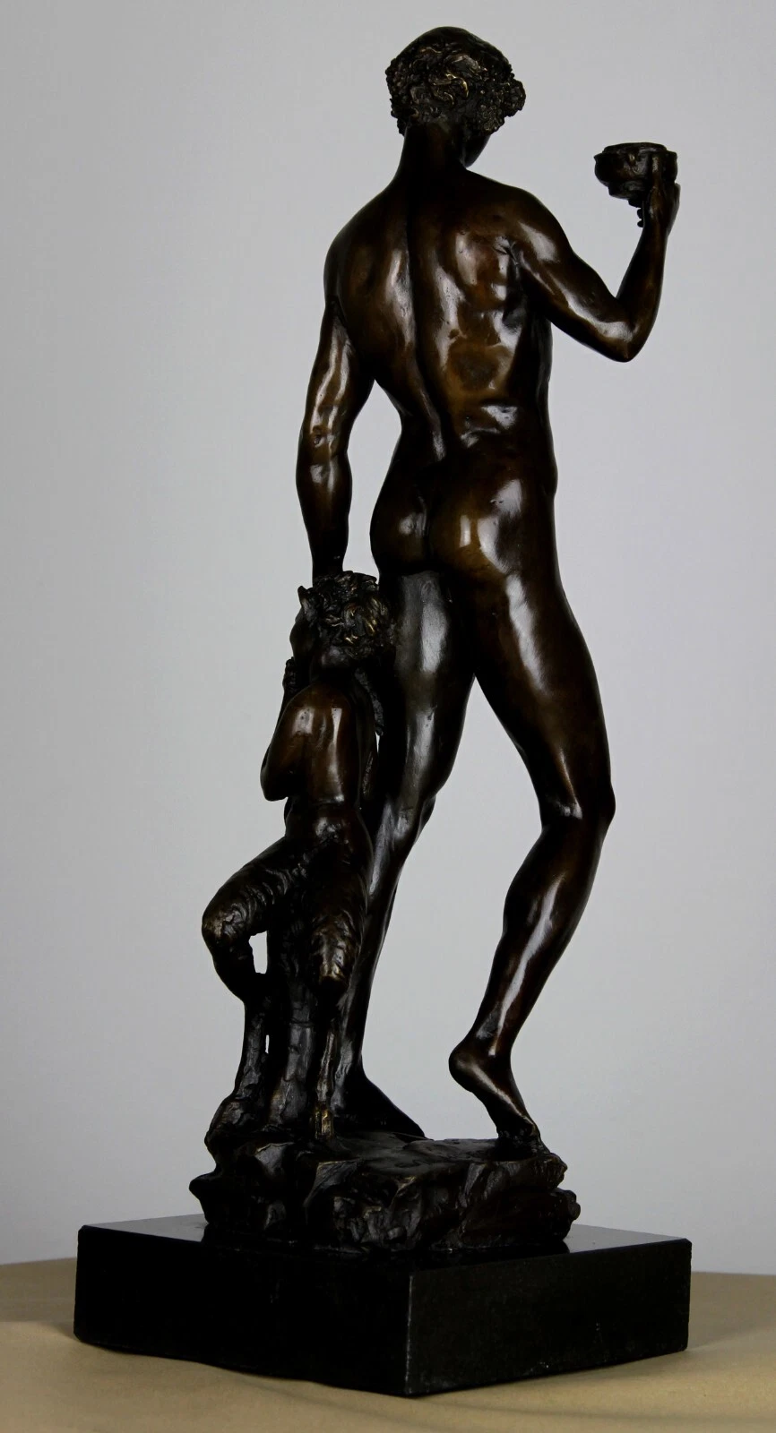 Bronze-Skulptur nach Jewgeni Lancere – Bacchus, ca. 50 cm – Bild 11