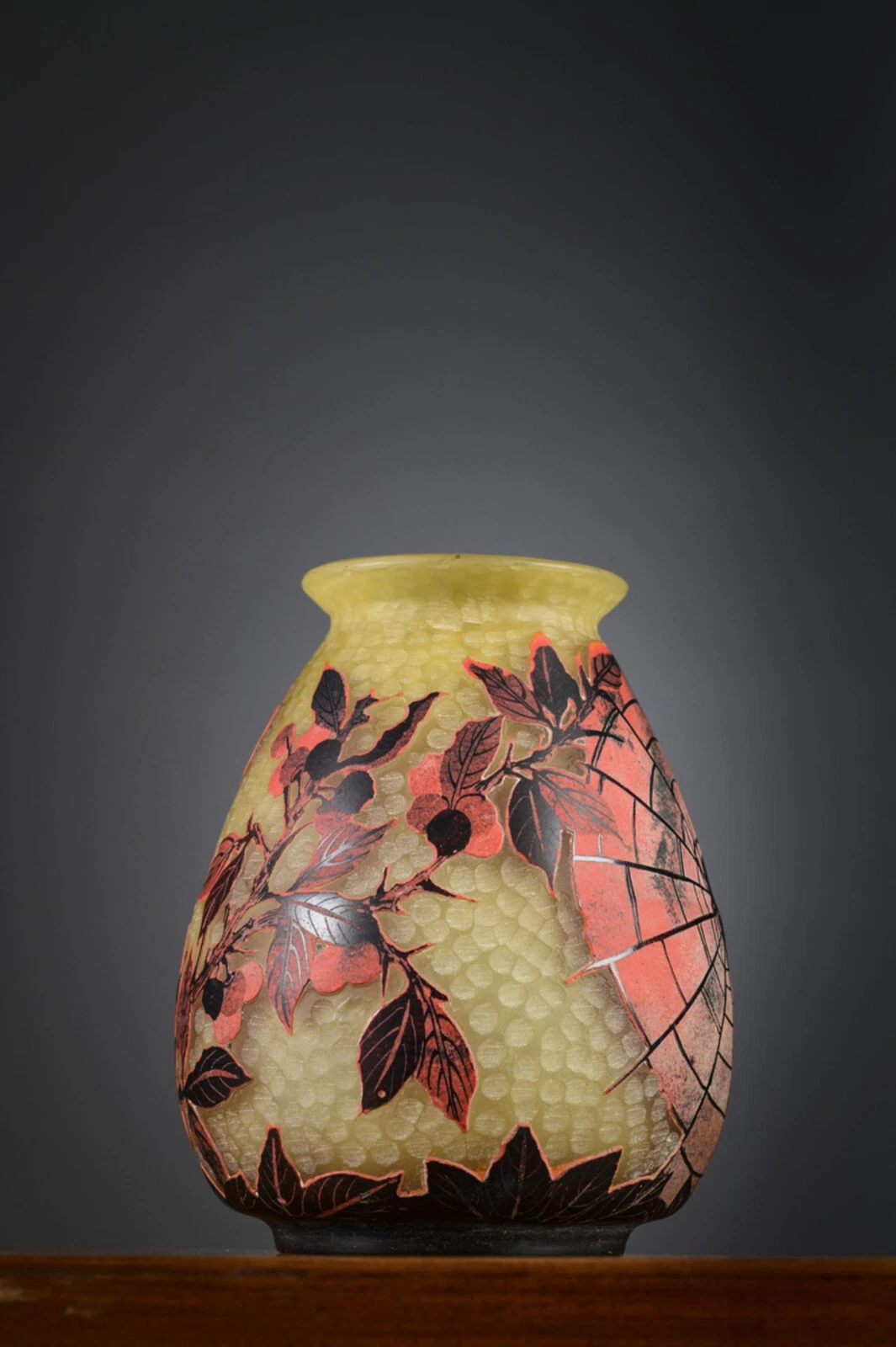 Daum Nancy Jugendstil-Vase, Frankreich um 1890 – Bild 2