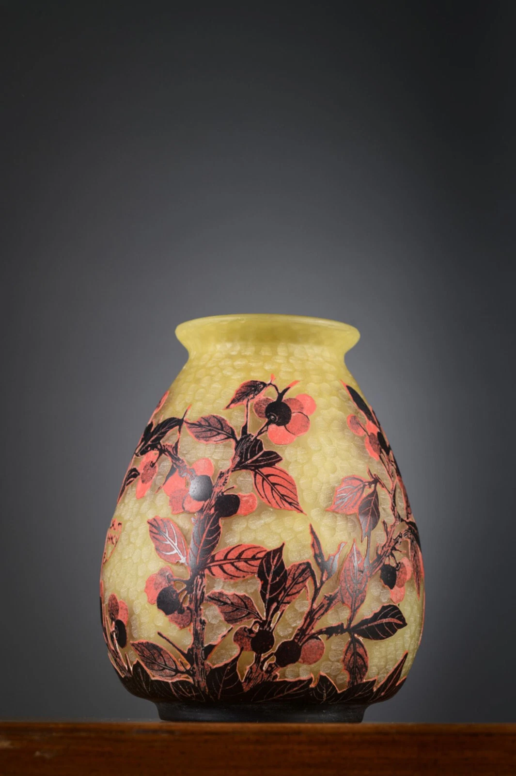 Daum Nancy Jugendstil-Vase, Frankreich um 1890 – Bild 4