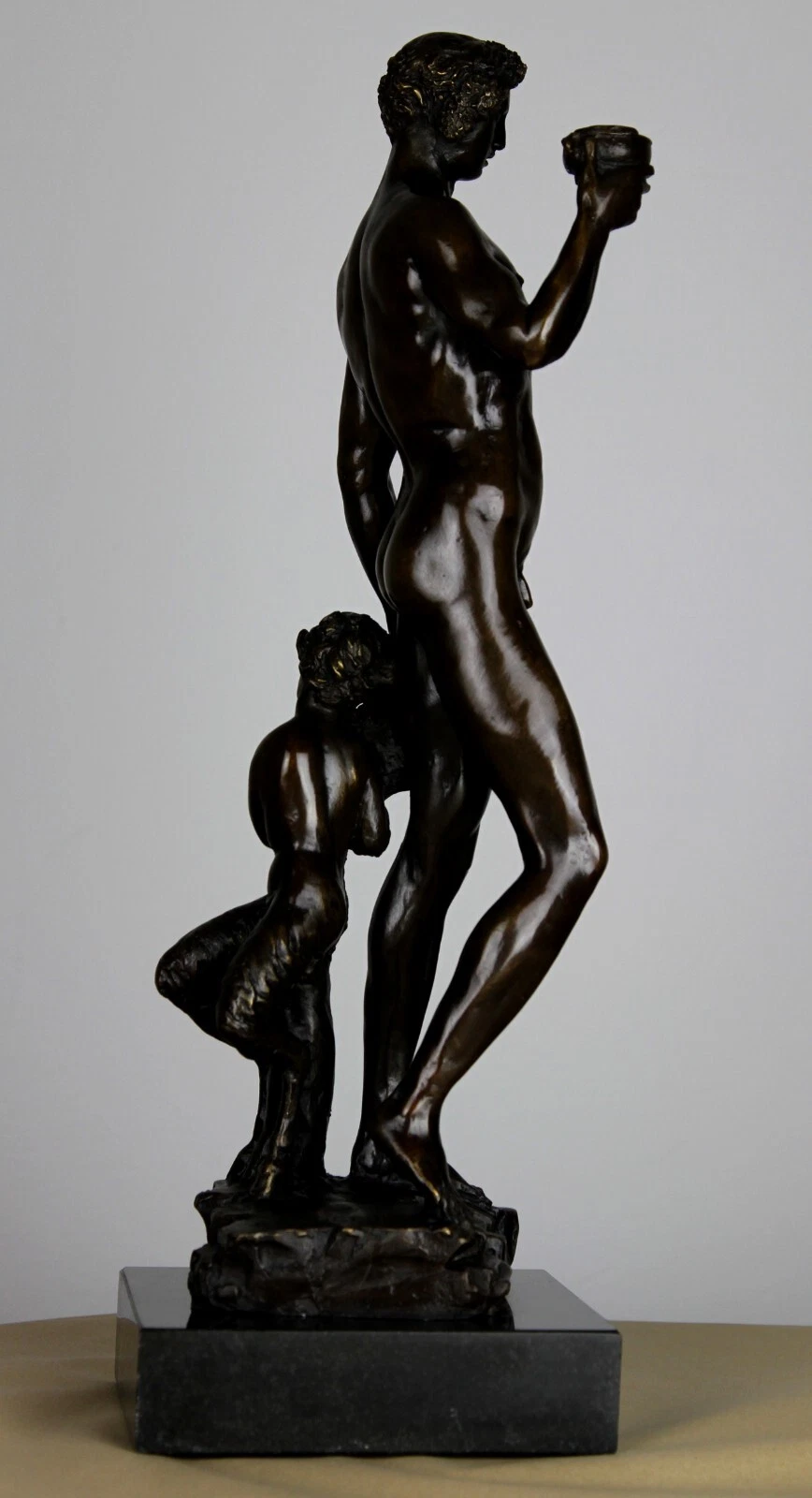 Bronze-Skulptur nach Jewgeni Lancere – Bacchus, ca. 50 cm – Bild 13