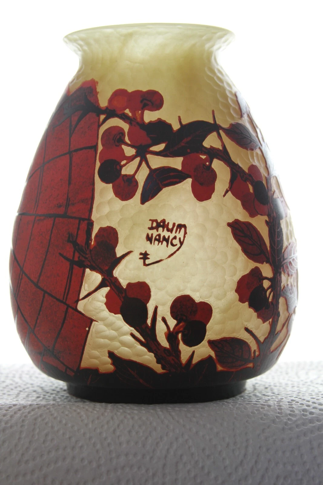 Daum Nancy Jugendstil-Vase, Frankreich um 1890 – Bild 16