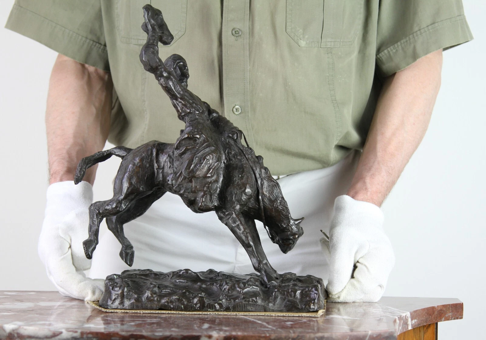 Paul Troubetzkoy – Cowboy-Reiter, Bronze, 1933 – Bild 2