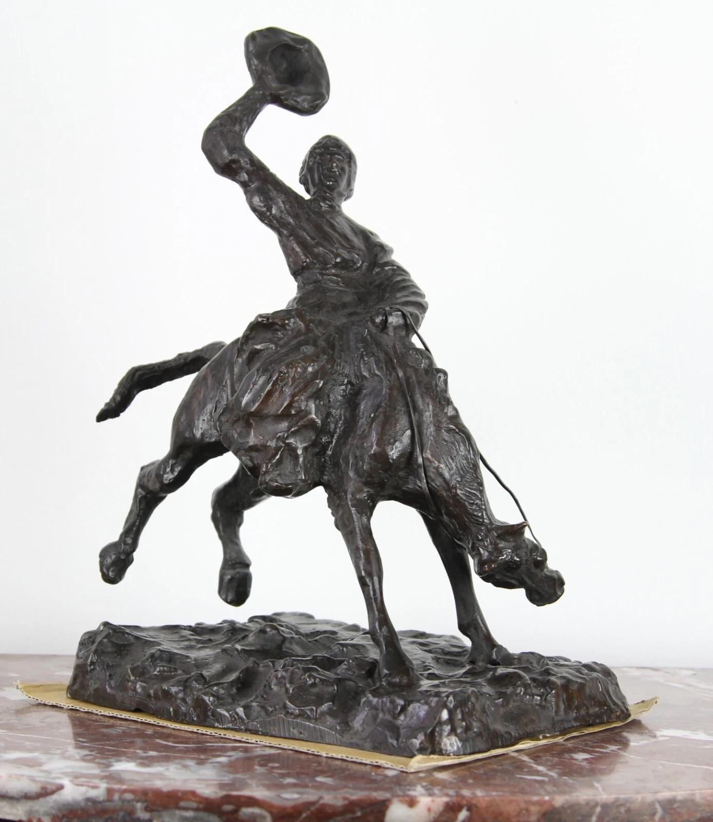 Paul Troubetzkoy – Cowboy-Reiter, Bronze, 1933 – Bild 7