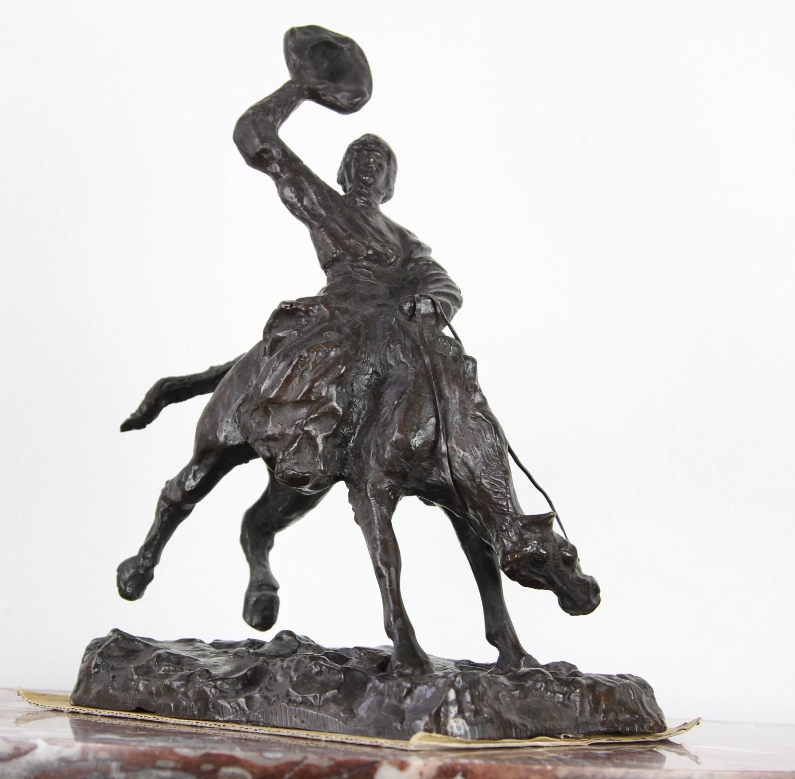 Paul Troubetzkoy – Cowboy-Reiter, Bronze, 1933 – Bild 8