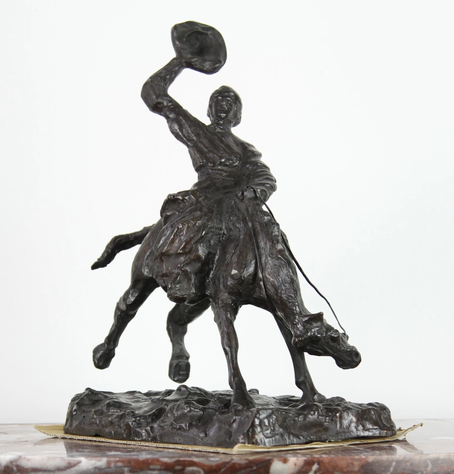 Paul Troubetzkoy – Cowboy-Reiter, Bronze, 1933 – Bild 11