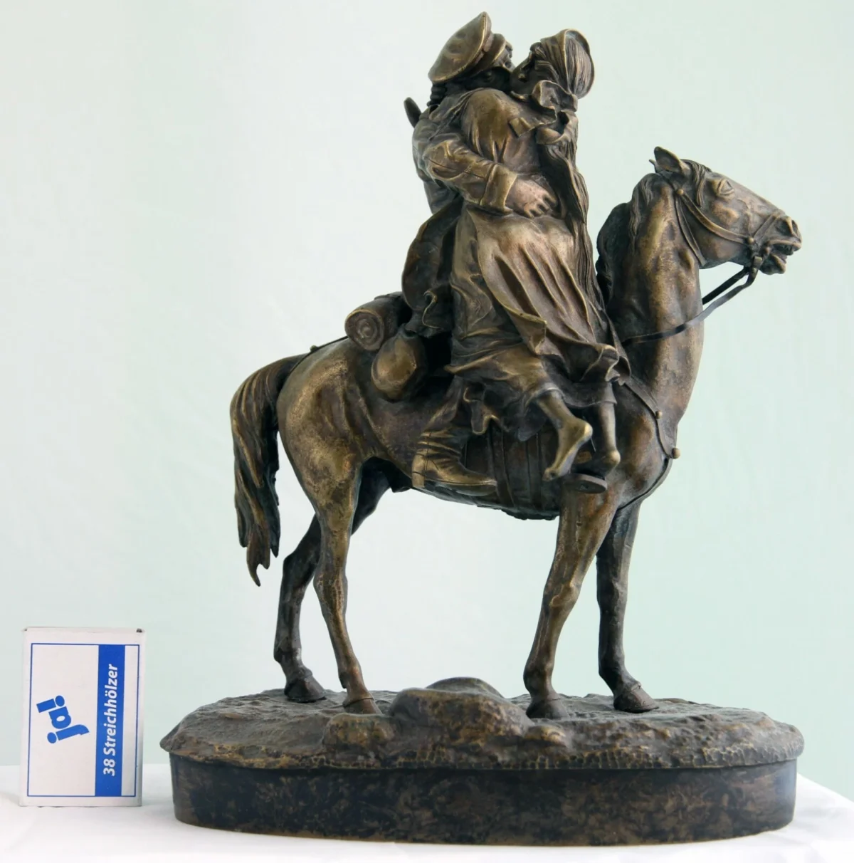 Vasily Grachev – „Der Abschiedskuss“, Bronze, 1877