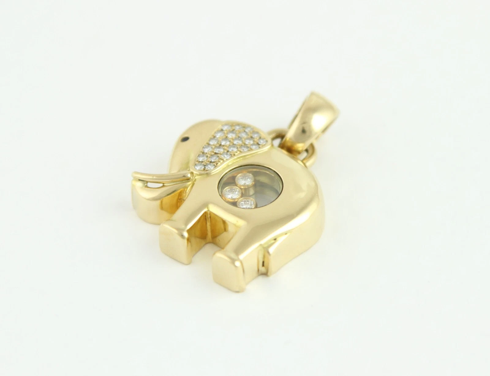 Chopard Happy Diamonds Elefanten-Anhänger aus 750 Gelbgold – Bild 6