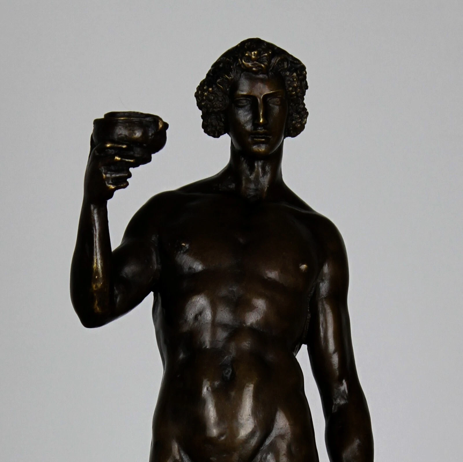 Bronze-Skulptur nach Jewgeni Lancere – Bacchus, ca. 50 cm – Bild 3
