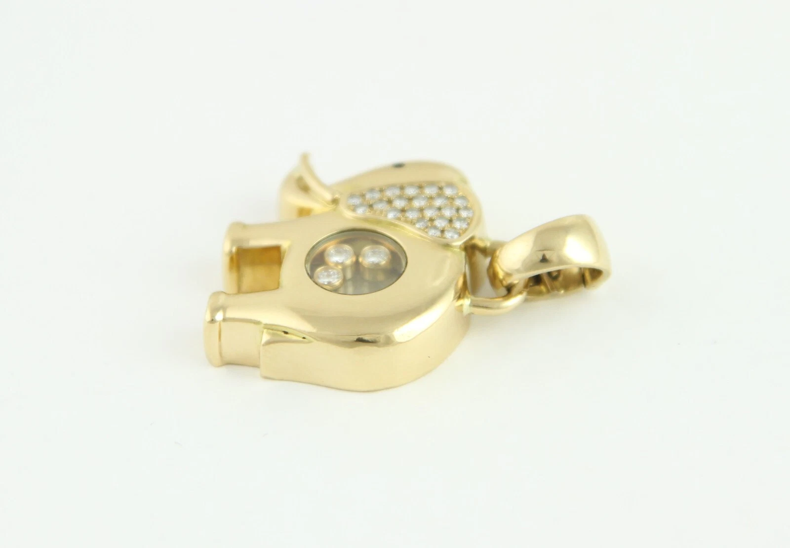 Chopard Happy Diamonds Elefanten-Anhänger aus 750 Gelbgold – Bild 8