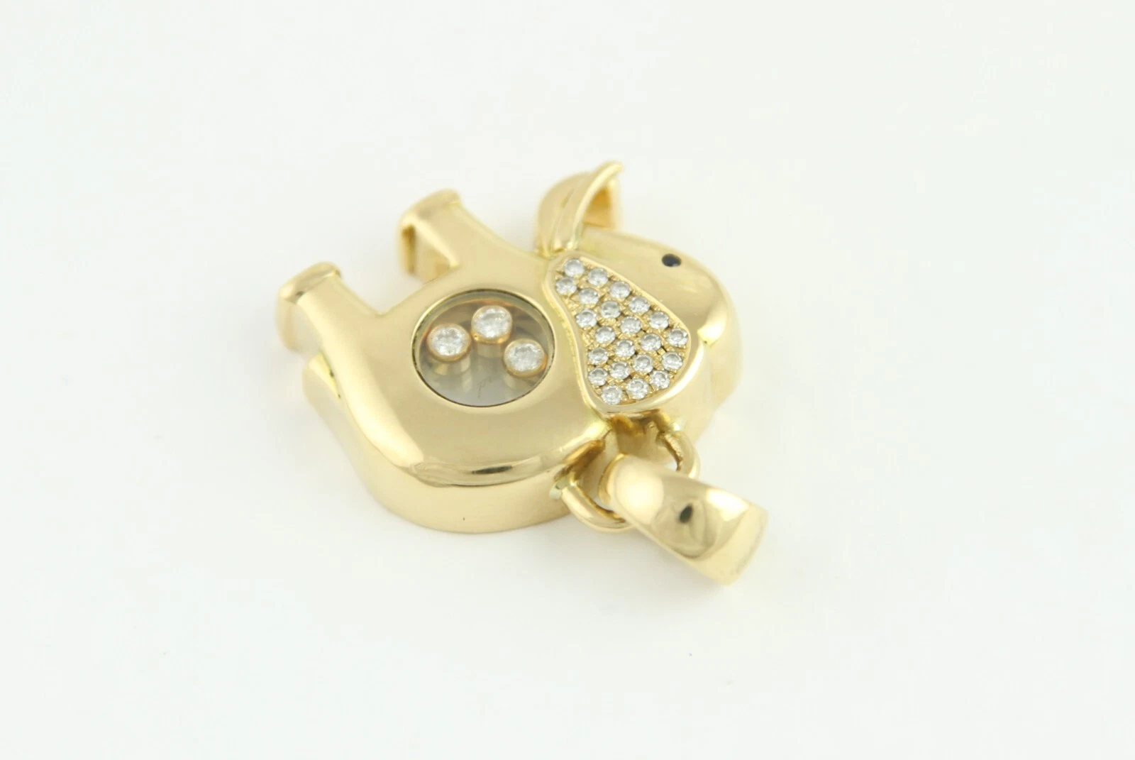 Chopard Happy Diamonds Elefanten-Anhänger aus 750 Gelbgold – Bild 10