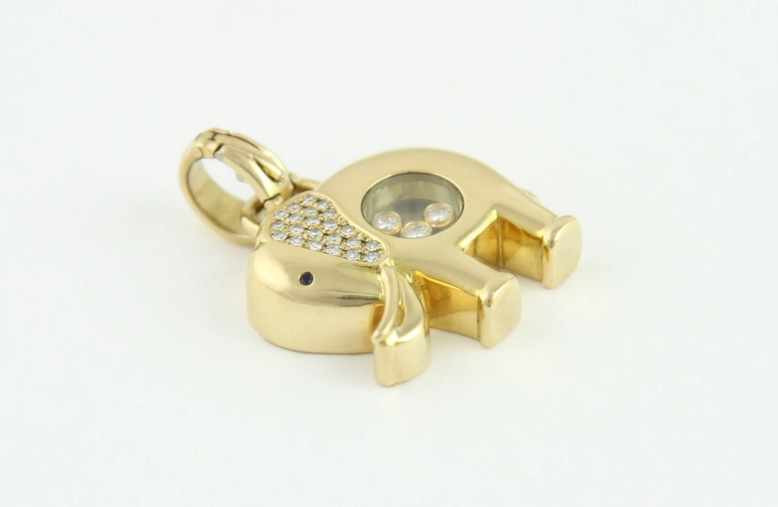 Chopard Happy Diamonds Elefanten-Anhänger aus 750 Gelbgold – Bild 12