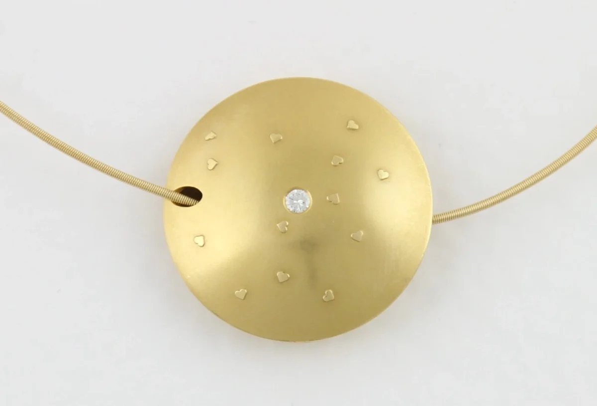 Niessing Anhänger aus 750 Gelbgold mit Brillant