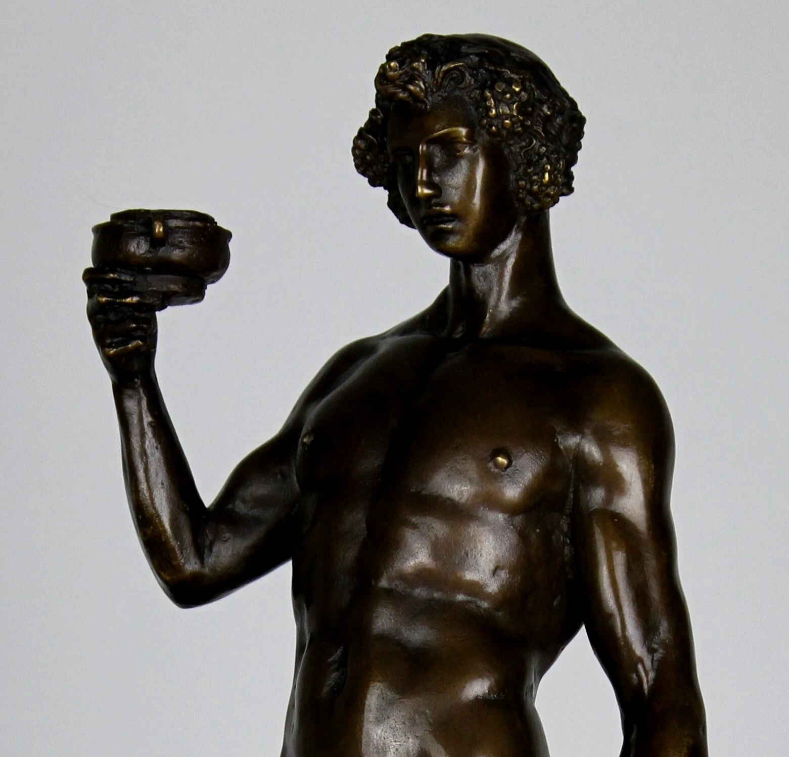Bronze-Skulptur nach Jewgeni Lancere – Bacchus, ca. 50 cm – Bild 7