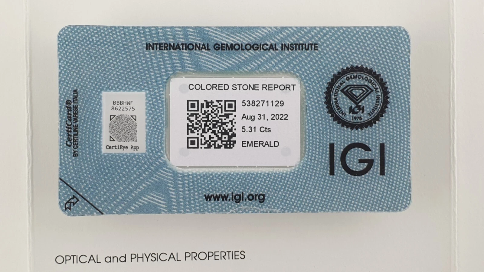 Natürlicher Smaragd 5,31 ct – IGI Antwerpen – Bild 3